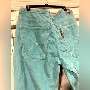 Turquoise Corduroy Pants